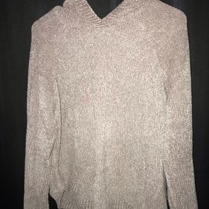 Soft light grey sweater hoodie